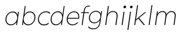 Okojo Pro Light Italic Font LOWERCASE