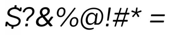 Okojo Slab Pro Display Italic Font OTHER CHARS