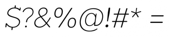 Okojo Slab Pro Display Light Italic Font OTHER CHARS
