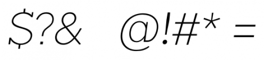Okojo Slab Pro Light Italic Font OTHER CHARS