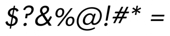 OkojoDisplay Italic Font OTHER CHARS