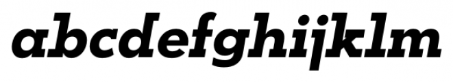 OkojoSlab Bold Italic Font LOWERCASE
