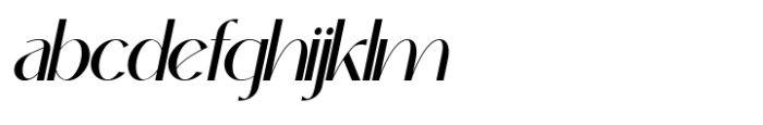 Okaluera Italic Font LOWERCASE