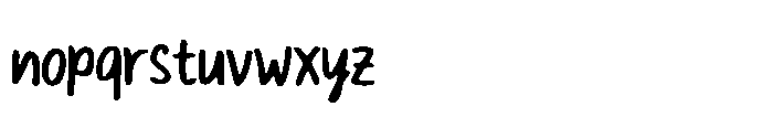 Okay Genuine Font LOWERCASE