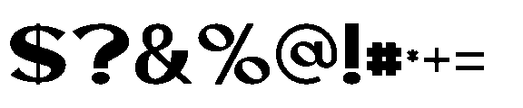 Okle Regular Font OTHER CHARS