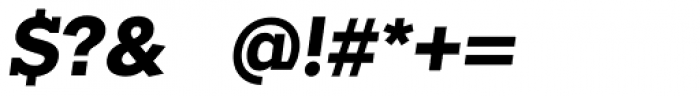 Okojo Slab Pro Bold Italic Font OTHER CHARS
