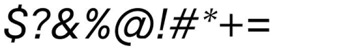 Okomito Next Italic Font OTHER CHARS