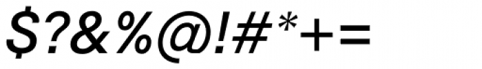 Okomito Next Medium Italic Font OTHER CHARS