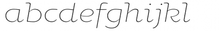 Oksana Greek Alt Light Italic Font LOWERCASE