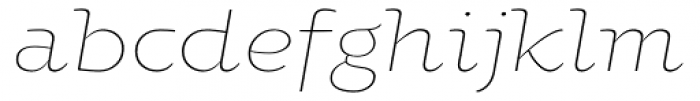 Oksana Greek Light Italic Font LOWERCASE