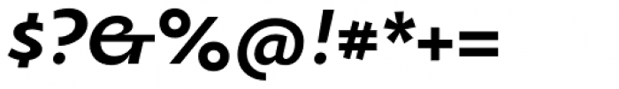 Oksana Sans Bold Italic Font OTHER CHARS