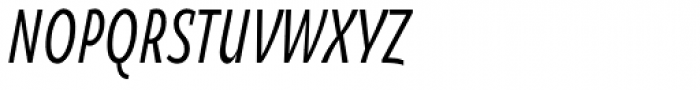 Oksana Sans Compressed DemiBold Italic Font UPPERCASE