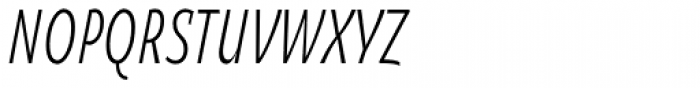 Oksana Sans Compressed Italic Font UPPERCASE