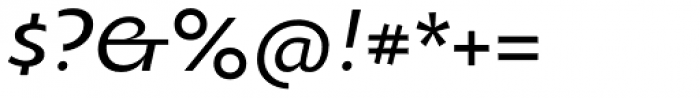 Oksana Sans Demi Bold Italic Font OTHER CHARS