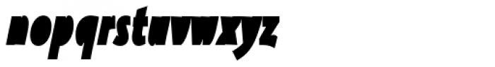 Oksana Sans Fat Compressed Italic Font LOWERCASE