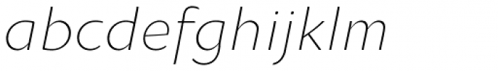 Oksana Sans Light Italic Font LOWERCASE