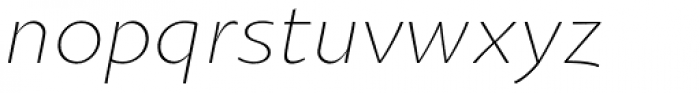 Oksana Sans Light Italic Font LOWERCASE