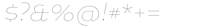 Oksana Std Thin Italic Font OTHER CHARS