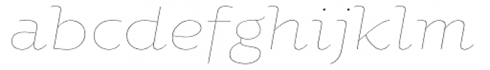 Oksana Std Thin Italic Font LOWERCASE