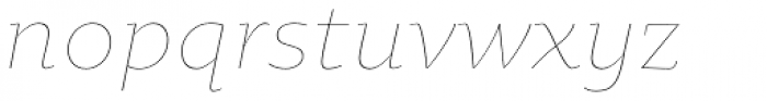 Oksana Text Alt Thin Italic Font LOWERCASE