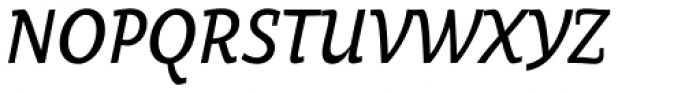 Oksana Text Narrow Demi Bold Italic Font UPPERCASE