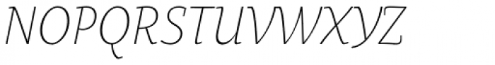 Oksana Text Narrow Light Italic Font UPPERCASE