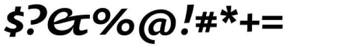 Oksana Text Std Bold Italic Font OTHER CHARS