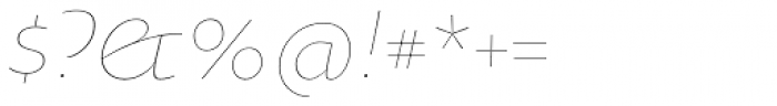 Oksana Text Std Thin Italic Font OTHER CHARS