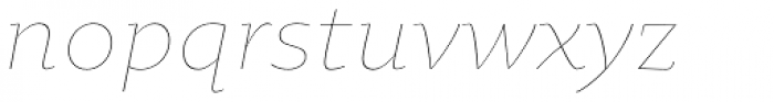Oksana Text Std Thin Italic Font LOWERCASE