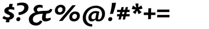 Oksana Text Swash Bold Italic Font OTHER CHARS
