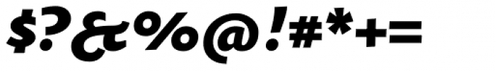 Oksana Text Swash Heavy Italic Font OTHER CHARS