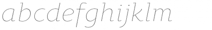 Oksana Text Swash Thin Italic Font LOWERCASE