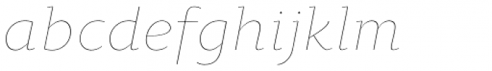 Oksana Text Thin Italic Font LOWERCASE