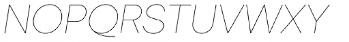Okta Neue Thin Italic Font UPPERCASE