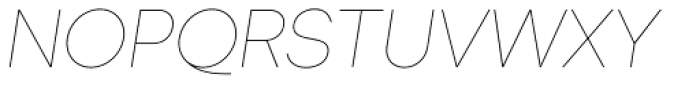 Okta Thin Italic Font UPPERCASE