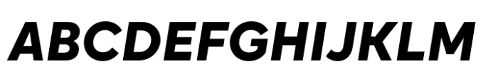 Oktah Neue Black Italic Font UPPERCASE