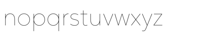 Oktah Thin Font LOWERCASE