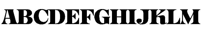 OkaySerif Bold Font UPPERCASE