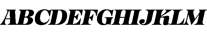 OkaySerif BoldItalic Font UPPERCASE