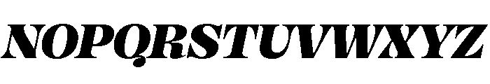 OkaySerif BoldItalic Font UPPERCASE