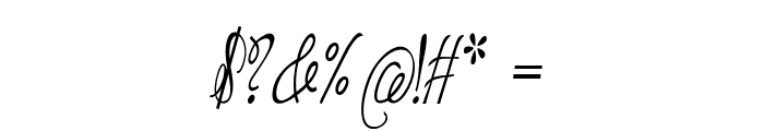 Okio-CondensedItalic Font OTHER CHARS