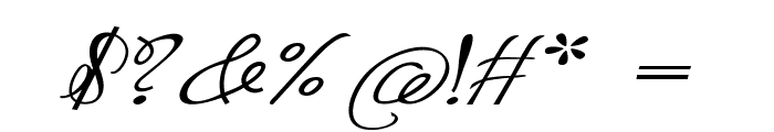 Okio-ExpandedItalic Font OTHER CHARS