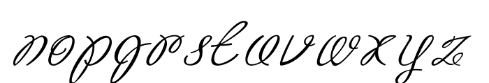 Okio-ExpandedItalic Font LOWERCASE