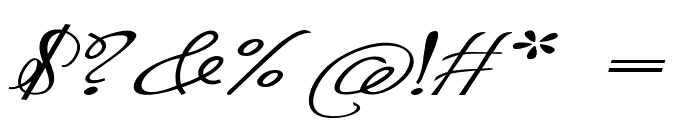 Okio-ExtraexpandedItalic Font OTHER CHARS