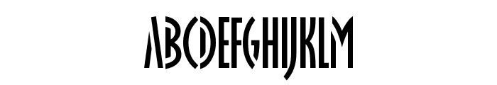Oklahoma-Stencil-Regular Font LOWERCASE