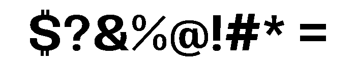 Okoye Bold Font OTHER CHARS