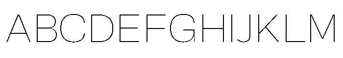 Okoye Extra Light Font UPPERCASE