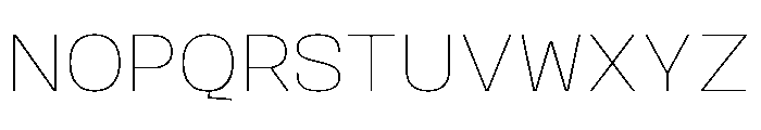 Okoye Extra Light Font UPPERCASE