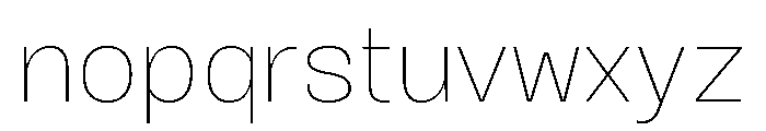 Okoye Extra Light Font LOWERCASE