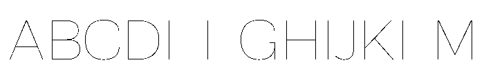 Okoye Thin Font UPPERCASE